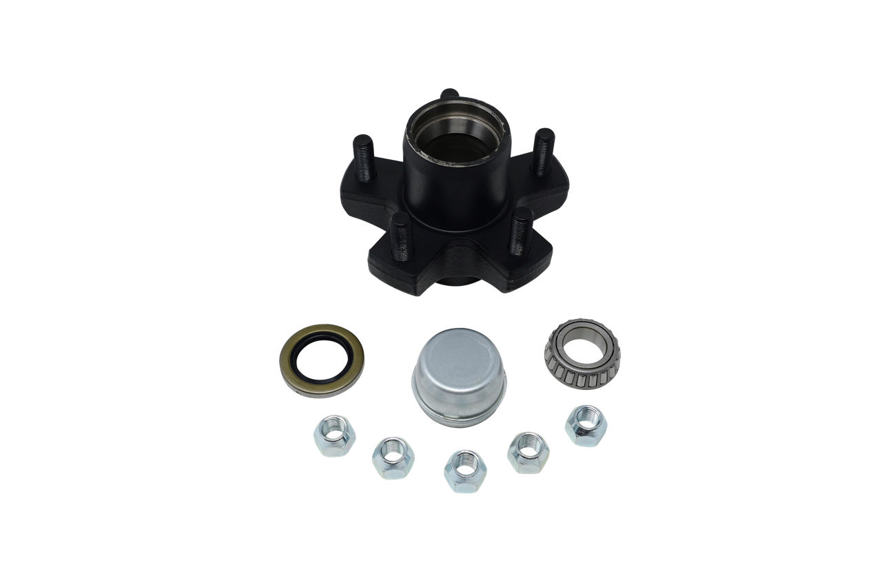 Hub Kit Complete, Loose Components, 545, 5-1/2" Flange Diameter, 2,200 Capacity Per Pair, For BT8 Grease Spindle