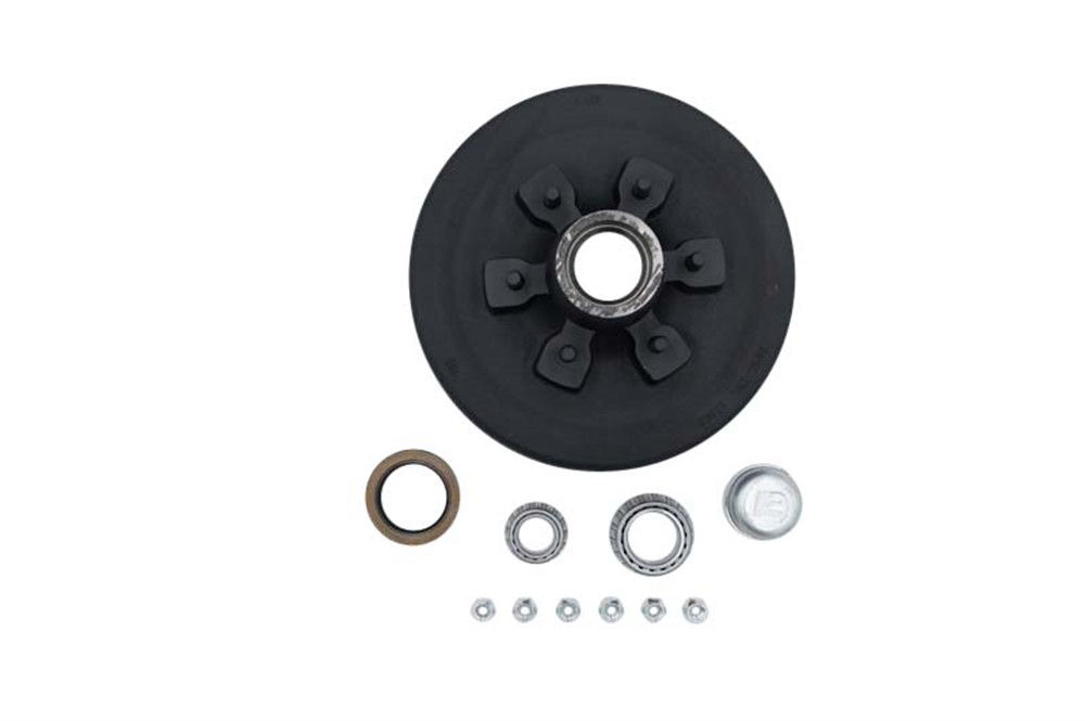 Hub-Drum Kit, Loose Components, 655, 6,000 Per Pair, Fits 12 X 2 " Brakes, 2.250" Seal, for #42 Grease Spindle