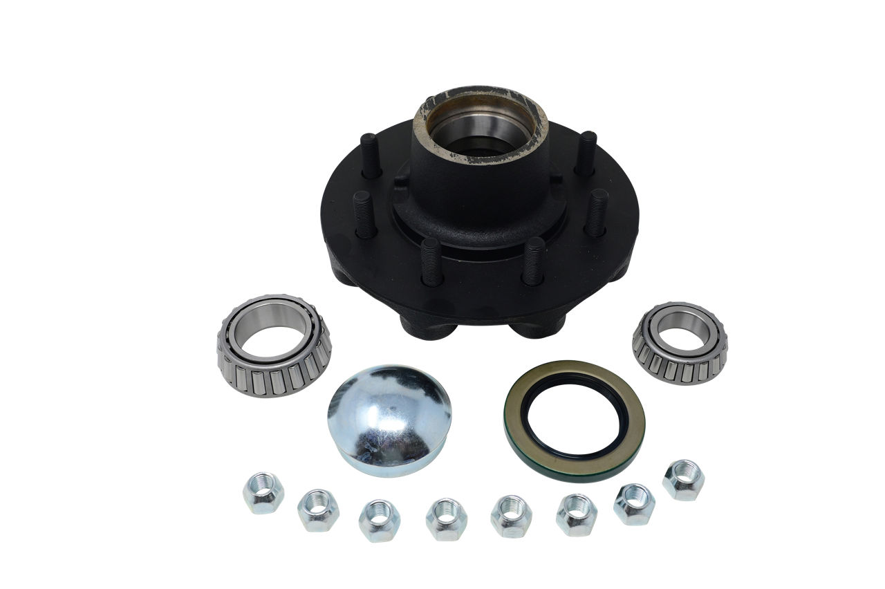 Hub Kit Complete, Loose Components, 865, 2.250" Seal, 5,200-7,000 Capacity Per Pair, For #42 Grease Spindle