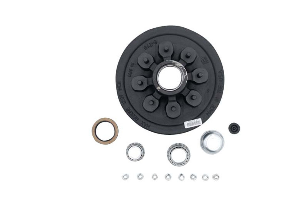 Hub-Drum Kit, Loose Components, 865, 5,200-7,000 Lbs Per Pair, Fits 12 X 2" Brakes, 2.250" Seal, 1/2" Studs, for #42 E-Z Lube® Spindle