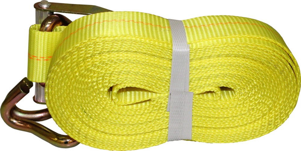 3,300-Lbs Ratchet Strap with J-Hooks and Wide Handle 2