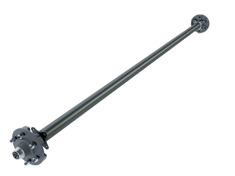 Dexter Axle, 3500 LB Capacity, 5 on 4.5" Bolt Pattern, Idler, Straight Spindle, E-Z Lube Lubrication, 85" Hub Face, 70" Spring Center