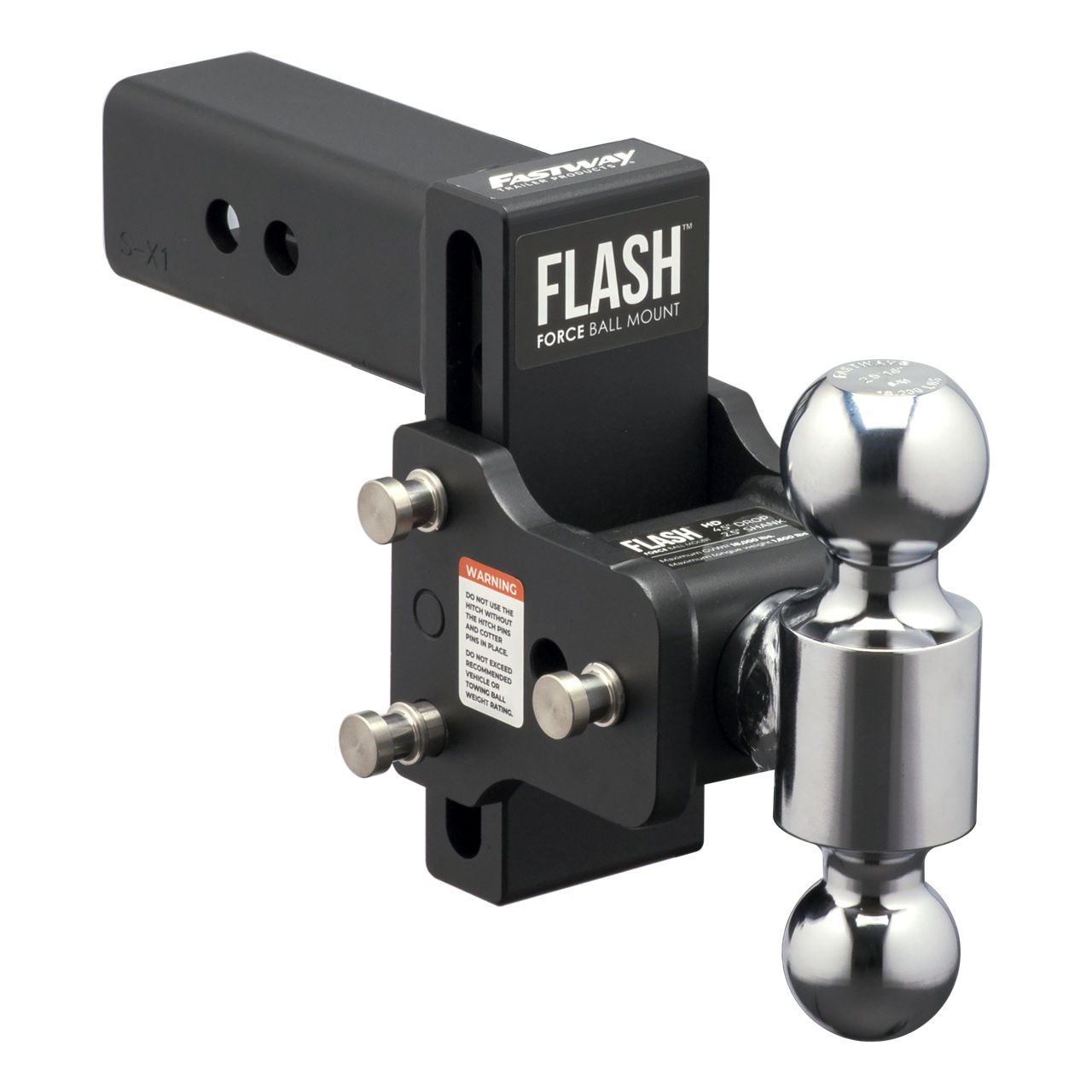 Fastway® FLASH™ FORCE™ Adjustable Ball Mount 5 Drop, 2.5 Receiver