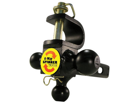 6 Way Multi-Hitch, Tripleball Mnt, Clevis, Cushioned