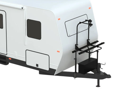 ARVIKA A-FRAME BIKE RACK 2 BIKES, MOUNTS TO FRONT OF TRAILER