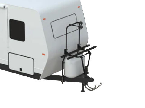 ARVIKA A-FRAME BIKE RACK 2 BIKES, MOUNTS TO FRONT OF TRAILER