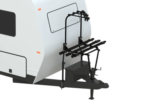 ARVIKA A-FRAME BIKE RACK 3 BIKES, MOUNTS TO FRONT OF TRAILER