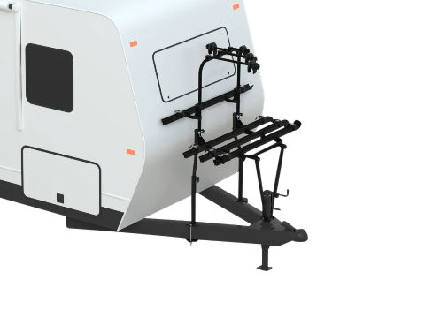 ARVIKA A-FRAME BIKE RACK 4 BIKES, MOUNTS TO FRONT OF TRAILER