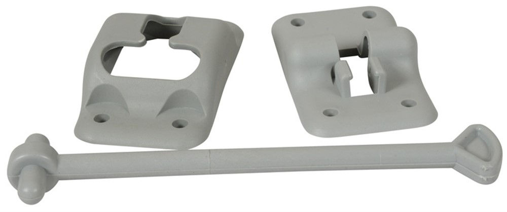 Door Holder 6 Plstc T-Arm W/Keeper Grey