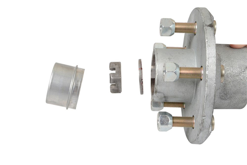 Galvanized Idler Hub Pregreased, Boxed & Complete With Spindle Nut Hardware 3.5K 545 1/2