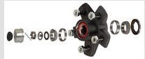 Parts Pro Plus Kit Hub 3.5K 5 on 5-1/2" Bolt Pattern E-Z Lube Complet with Bearings/Seals/Nuts/Caps Dexter 008-256-05 Hub Pregreased & Boxed