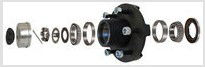 KIT HUB DX 3.5K 655 EZ CMPLT 8-251-5 BRGS/SEAL/NUTS/CAP