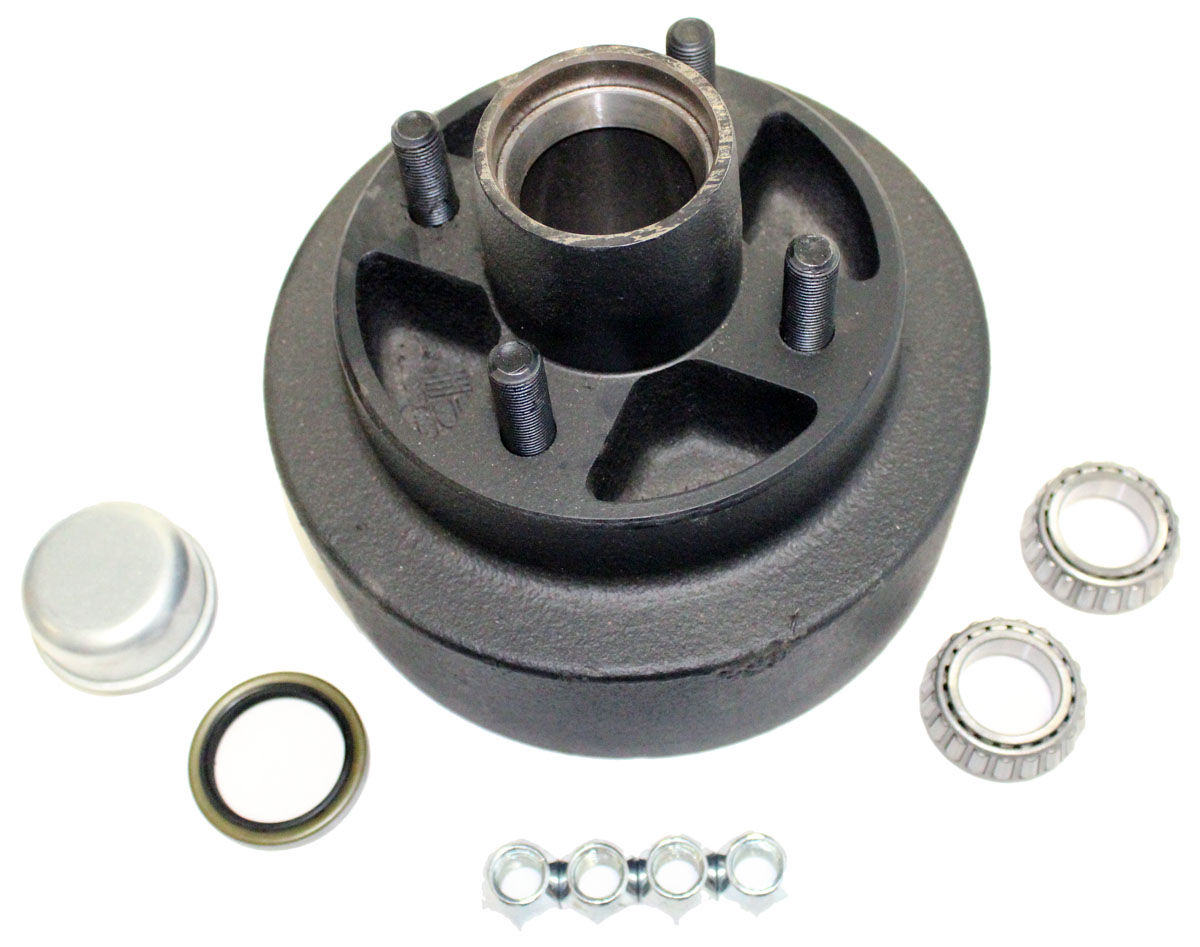 Hub-Drum Kit, Loose Components, 440, 2,200 Lbs per Pair, Fits 7-1.25" Electric Brakes, for BTR Grease Spindle, Dexter®
