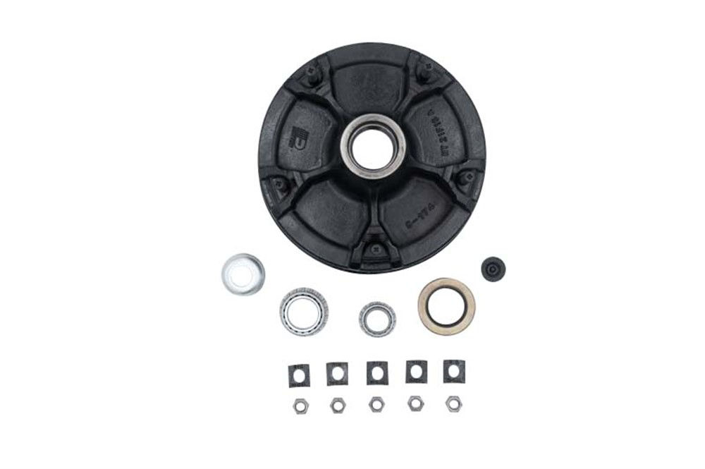Hub-Drum Kit, Loose Components, 5 Spoke Utility, 6,000-7,000 Lbs Per Pair, Fits 12 X 2" Brakes, 2.125" Seal, for #42 E-Z Lube® Spindle