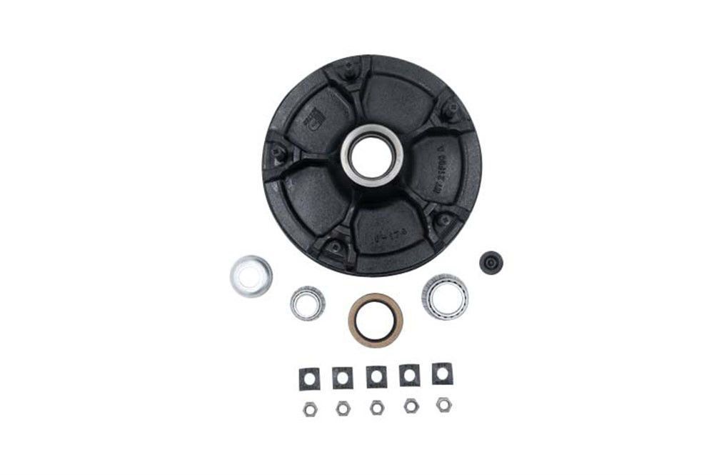 Hub-Drum Kit, Loose Components, 5 Spoke Utility, 6,000-7,000 Lbs Per Pair, Fits 12 X 2" Brakes, 2.250" Seal, for #42 E-Z Lube® Spindle
