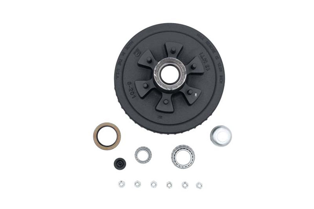 Hub-Drum Kit, Loose Components, 655, 5,200 Lbs Per Pair, Fits 12 X 2" Brakes, 2.250" Seal, for #42 E-Z Lube® Spindle