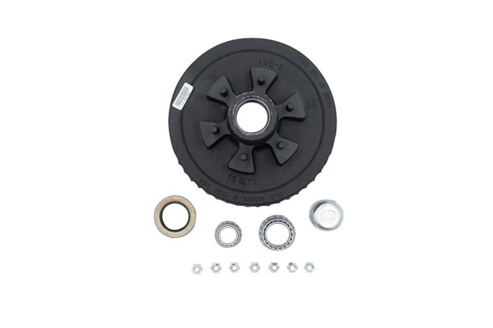 Hub-Drum Kit, Loose Components, 655, 6,000 Per Pair, Fits 12 X 2" Brakes, 2.125" Seal, for #42 Grease Spindle