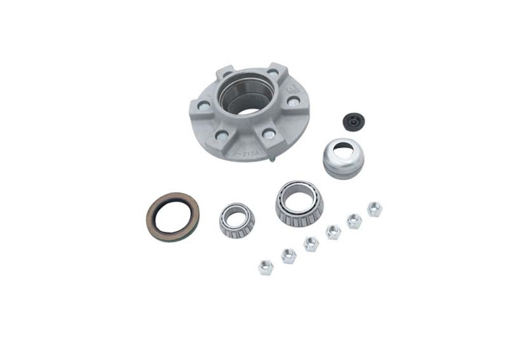 Dexter® Complete Idler Hub Assembly, #42 Spindle, E-Z Lube® 5.2K, 6K Capacity Per Pair, 6 on 5.5