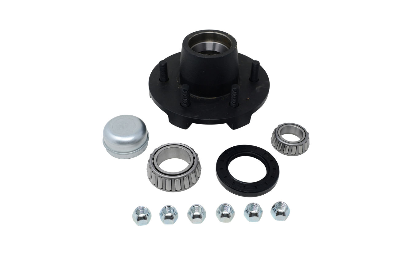 Hub Kit Complete, Loose Components, 655, 2.125" Seal, 6,000 Capacity Per Pair, For #42 Grease Spindle