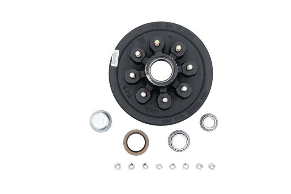 Hub-Drum Kit, Loose Components, 865, 5,200-7,000 Lbs Per Pair, Fits 12 X 2" Brakes, 2.250" Seal, 9/16"" Studs, for #42 Grease Spindle