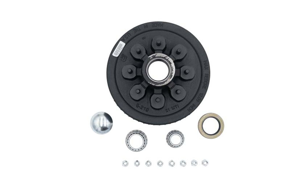 Hub-Drum Kit, Loose Components, 865, 5,200-7,000 Lbs Per Pair, Fits 12 X 2" Brakes, 2.125" Seal, 1/2" Studs, for #42 Grease Spindle