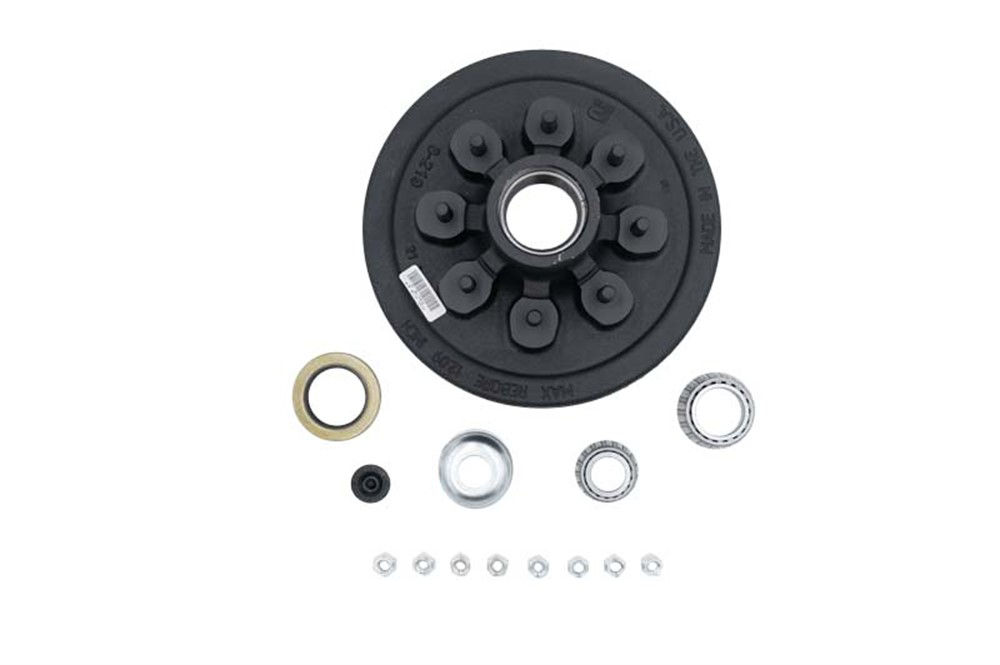 Hub-Drum Kit, Loose Components, 865, 5,200-7,000 Lbs Per Pair, Fits 12 X 2" Brakes, 2.125" Seal, 1/2" Studs, for #42 E-Z Lube® Spindle