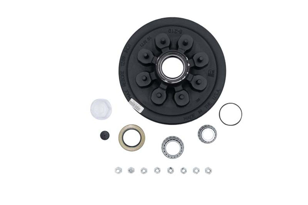 Hub-Drum Kit, Loose Components, 865, 5,200-7,000 Lbs Per Pair, Fits 12 X 2" Brakes, 2.125" Seal, 1/2" Studs, Oil Bath Lube