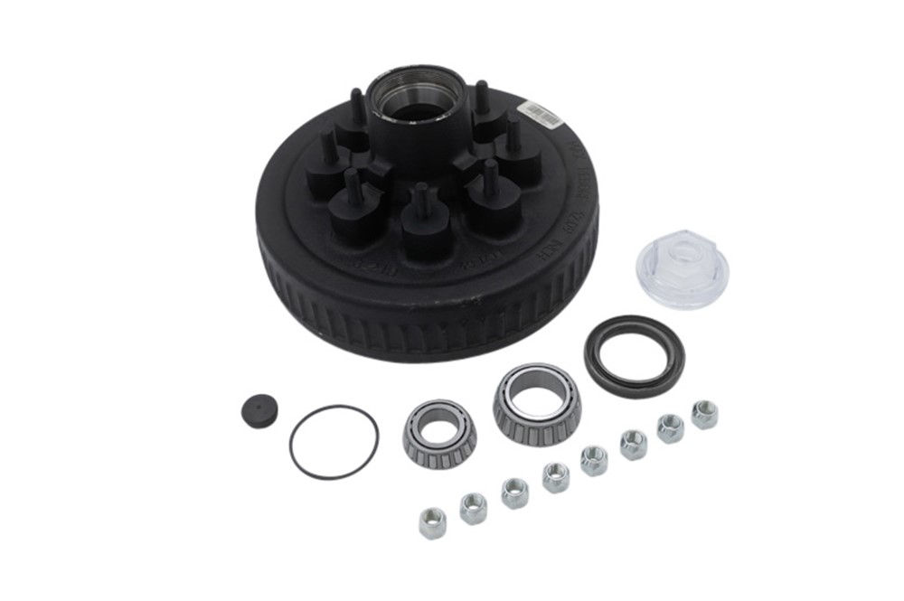 Hub-Drum Kit, Loose Components, 865, 5,200-7,000 Lbs Per Pair, Fits 12 X 2" Brakes, 2.250" Seal, 1/2" Studs, Oil Bath Lube