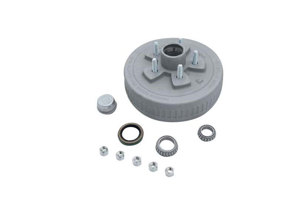 Hub-Drum Kit, Loose Components, 545, GAL-DEX® Finish, 3,500 Lbs Per Pair, Fits 10 X 2-1/4" Brakes for #84 Grease Spindle