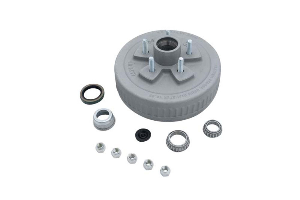 Hub-Drum Kit, Loose Components, 545, GAL-DEX® Finish, 3,500 Lbs Per Pair, Fits 10 X 2-1/4" Brakes, for #84 E-Z Lube® Spindle