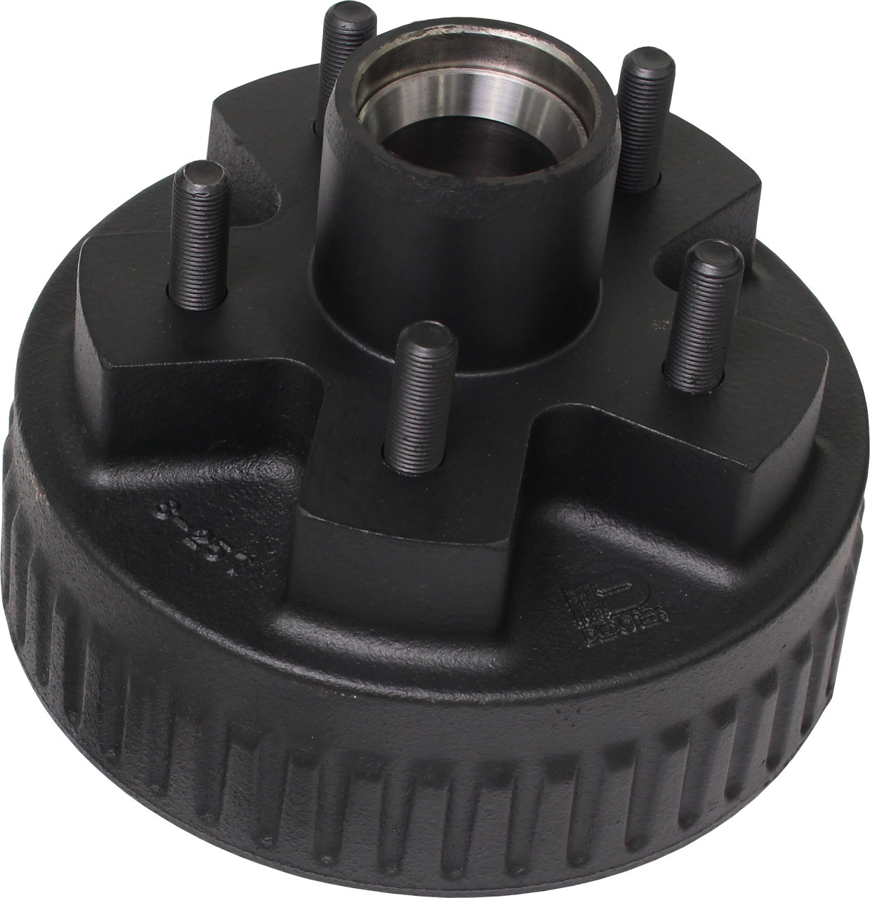 Hub-Drum with Studs and Races Only, BT8 Spindle, Grease Lube, 2.2K Capacity Per Pair, 5 on 4.5" Bolt Pattern, Hub Flange Diameter, Bulk