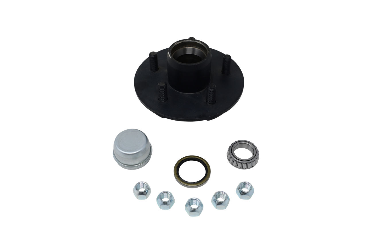 Hub Kit Complete, Loose Components, 545, 6-1/2" Flange Diameter, 2,200 Capacity Per Pair, For BTR Grease Spindle