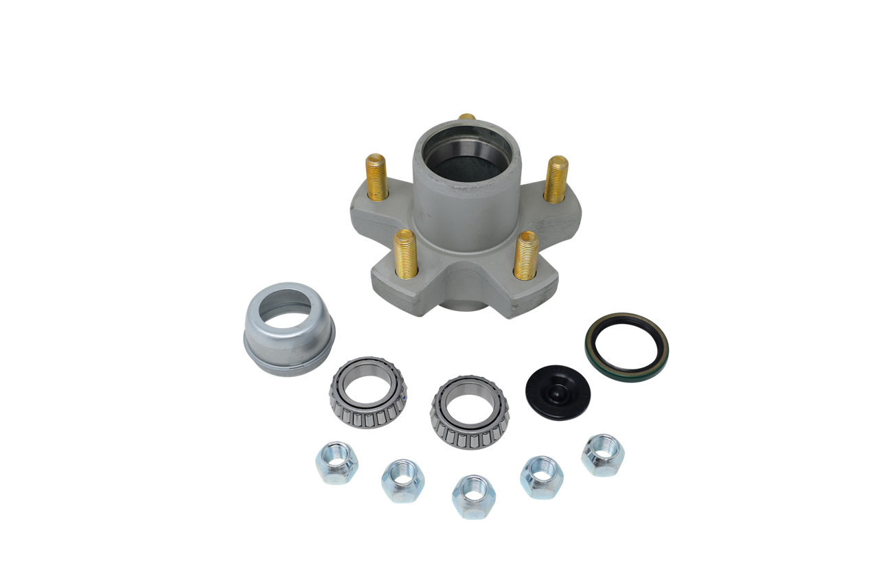 Hub Kit Complete, Loose Components, 545, Gal-Dex Finish, 6-1/2" Flange Diameter, 2,200 Capacity Per Pair, For BTR Grease Spindle