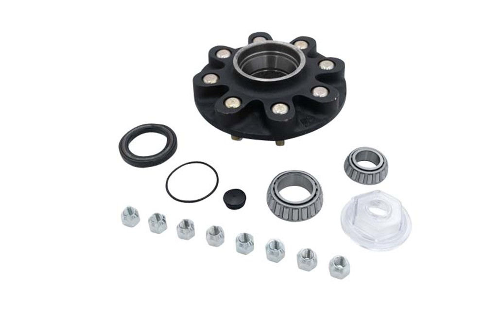 Hub Kit Complete, Loose Components, 865, 9/16" Studs, 8,000 Capacity Per Pair, Oil Bath