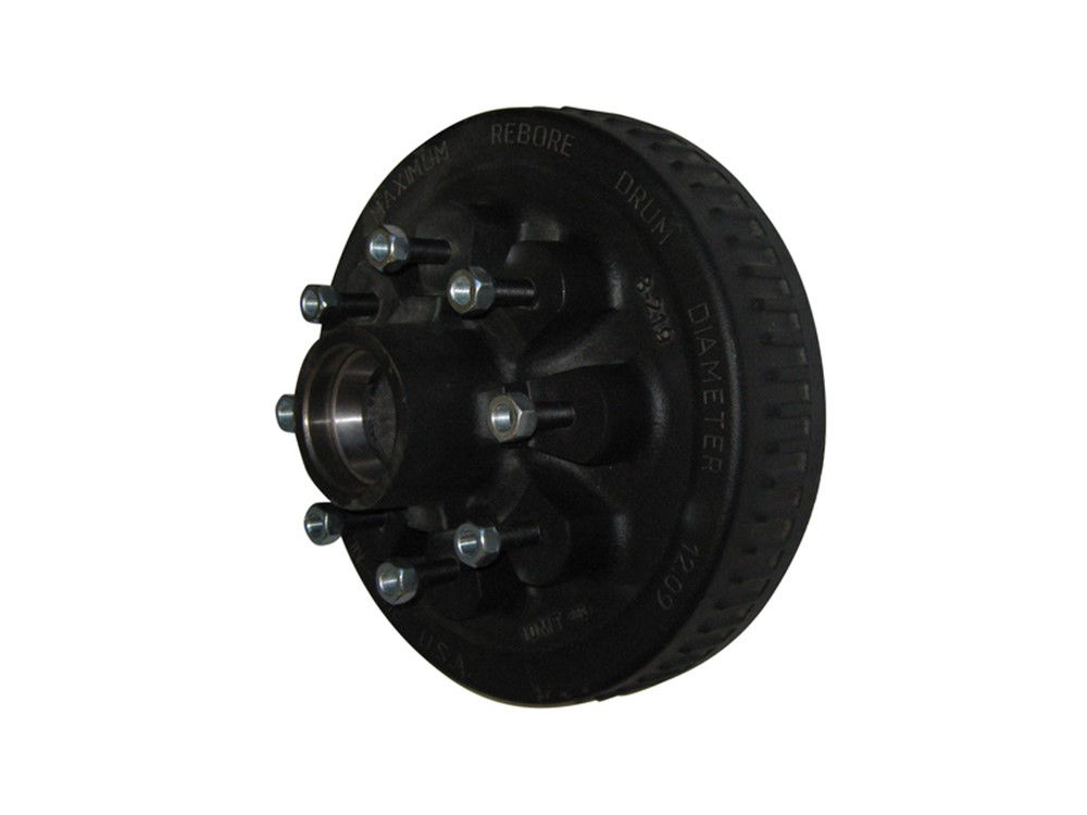 Nev-R-Lube® Hub-Drum With Bearing And Retainer #42 Spindle, 7K Capacity Per Pair, 1/2" Studs -Bulk