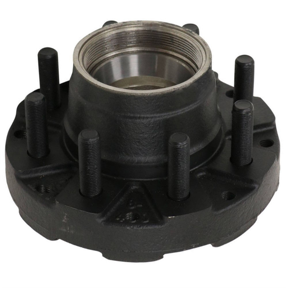 Hub with Studs and Races Only, Spindle, Oil Bath Lube, 9K, 10K GD Capacity Per Pair, 8 on 6.5" Bolt Pattern, Bulk