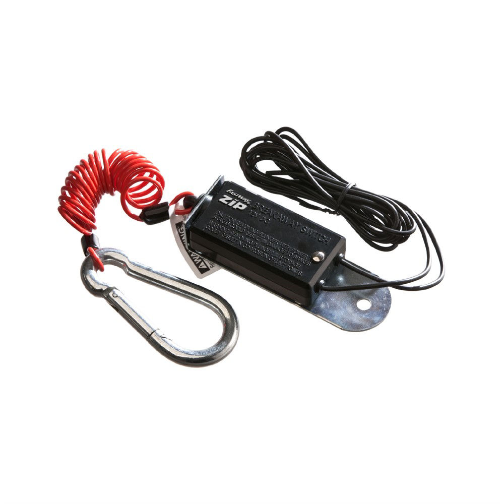 Fastway Trailer Products® Brake Breakaway Switch Assembly Including: Breakaway Switch, Vinyl Coated Coiled Steel Cable Retaining Cable with Pin 6-Foot Zip®