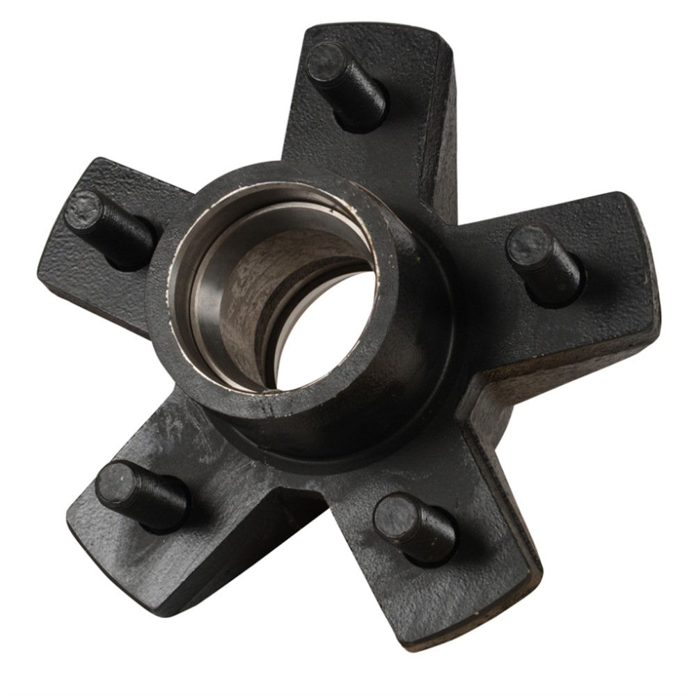 Idler Hub with Studs and Races Only, #84 Spindle, Grease Lube, 3.5K Capacity Per Pair, 5 on 4.75" Bolt Pattern, Bulk