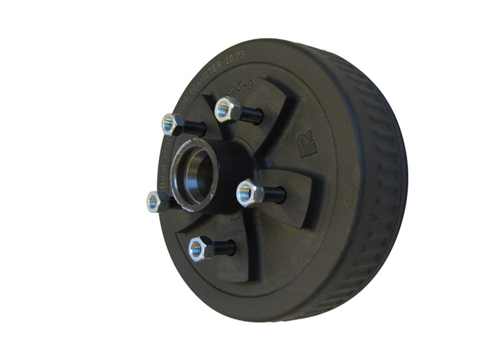 Hub-Drum with Studs and Races Only, #84 Spindle, Grease Lube, 3.5K Capacity Per Pair, 5 on 4.75" Bolt Pattern, Bulk