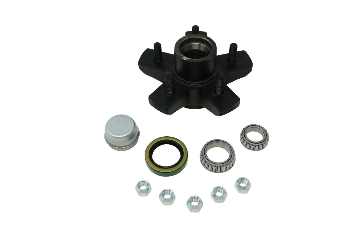 Hub Kit Complete, Loose Components, 555, 3,500 Capacity Per Pair, For #84 Grease Spindle