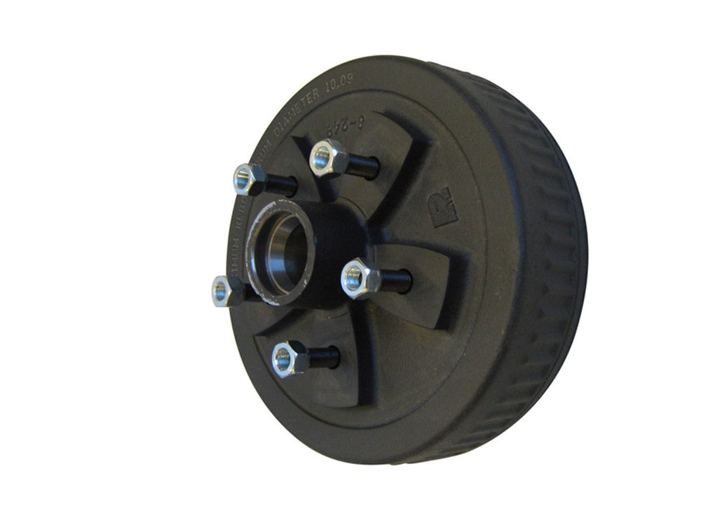 Hub-Drum with Studs and Races Only, #84 Spindle, Grease Lube, 3.5K Capacity Per Pair, 5 on 5.5" Bolt Pattern, Bulk