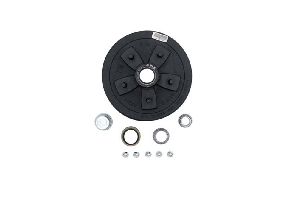 Hub-Drum Kit, Loose Components, 555, 3,500 Lbs Per Pair, Fits 10 X 2-1/4" Brakes, for #84 Grease Spindle