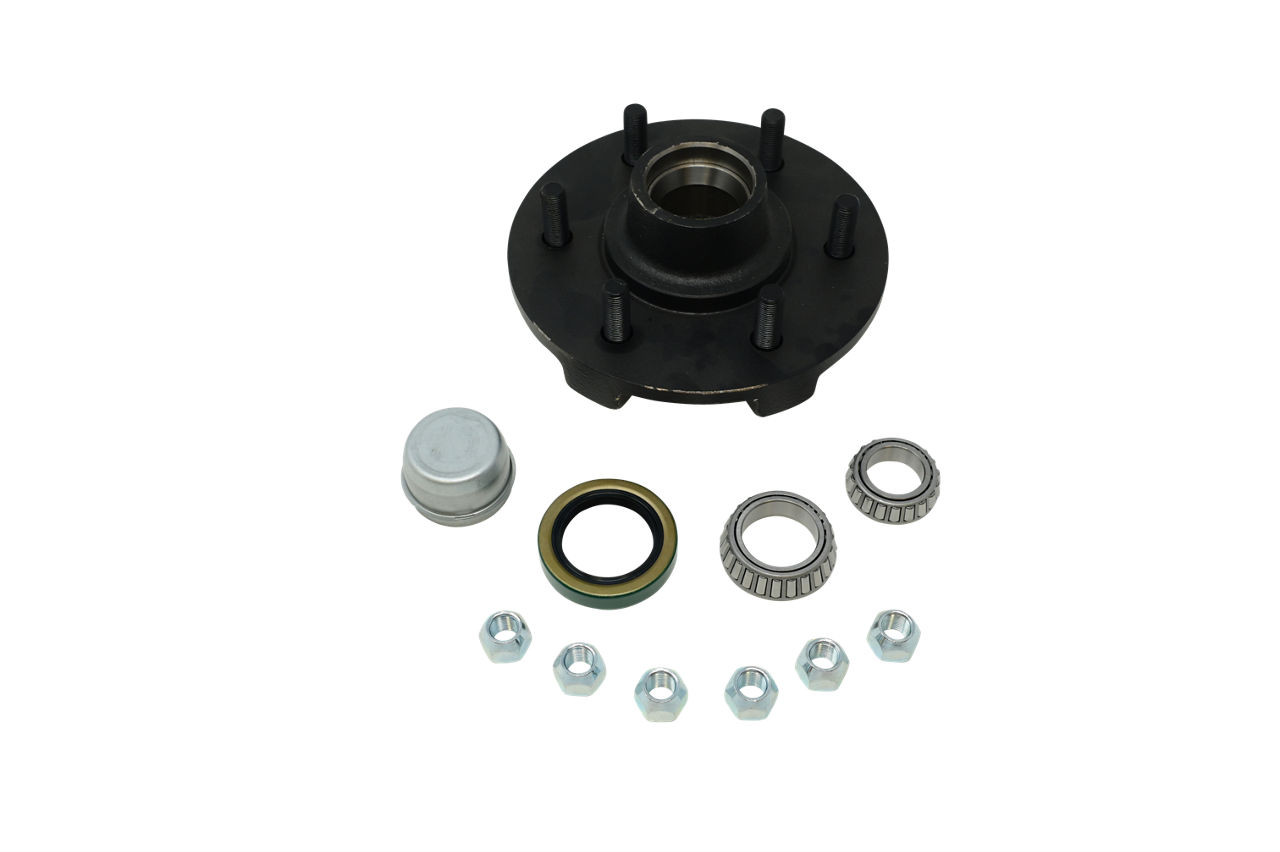 Hub Kit Complete, Loose Components, 655, 3,500 Capacity Per Pair, For #84 Grease Spindle