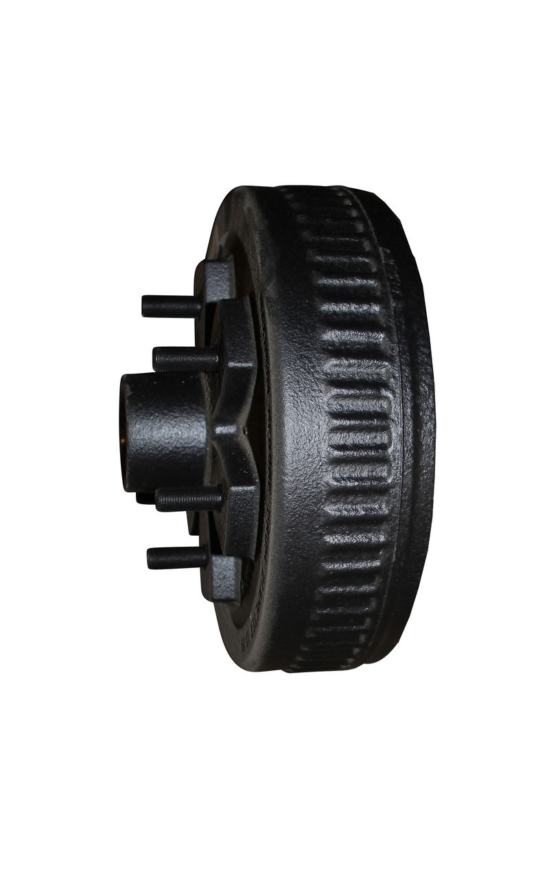 Hub-Drum with Studs and Races Only, #84 Spindle, Grease Lube, 3.5K Capacity Per Pair, 6 on 5.5" Bolt Pattern, Bulk