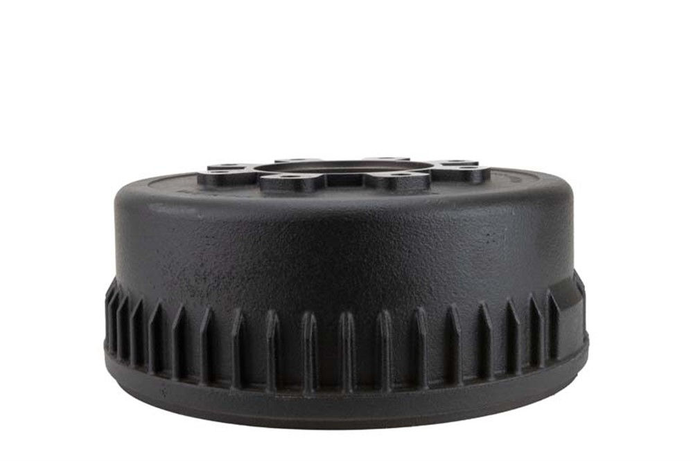 Brake Drum Only, With ABS Exciter Ring Spindle, Lube, 10K Capacity Per Pair, 8 on 6.5" Bolt Pattern, Bulk, Two Piece Hub-Drum