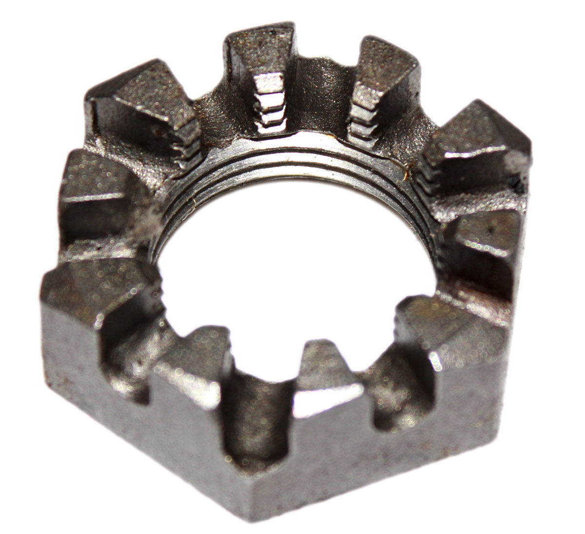 Nut Axle 1-14 Castle 10pt