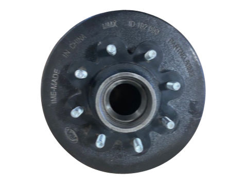Rockwell American Hub/Drum With Studs And Races, 8K Capacity Per Pair,  #42 Spindle, Posi-Lube®, 8 on 6.5" Bolt Pattern, 9/16" Stud Diameter, 4.75" Pilot Diameter
