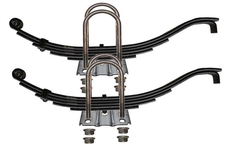 Axle Springs and U-Bolt Kit, 7,500-Lbs Capacity 26-1/2" Slipper Spring 5 Leaf Suspension Springs with U-Bolt Kit (APUBR2)