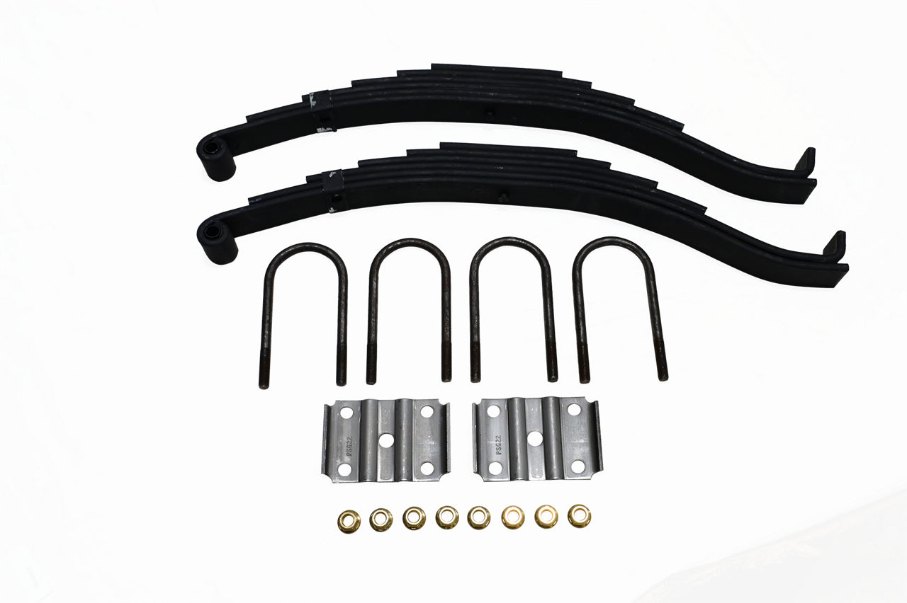 Axle Springs and U-Bolt Kit 4000# 29.5 6 Leaf Springs with U-Bolt Kit (Apubr2)