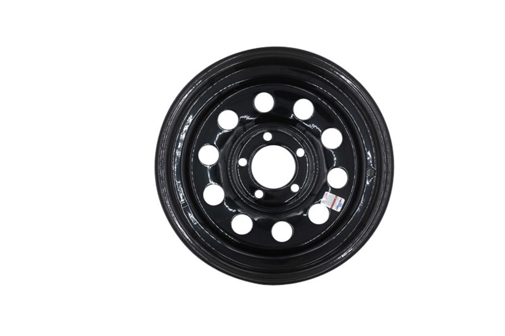 BLACK 15X5 5/4.5 MOD MODULAR STEEL WHEEL, 15 X 5